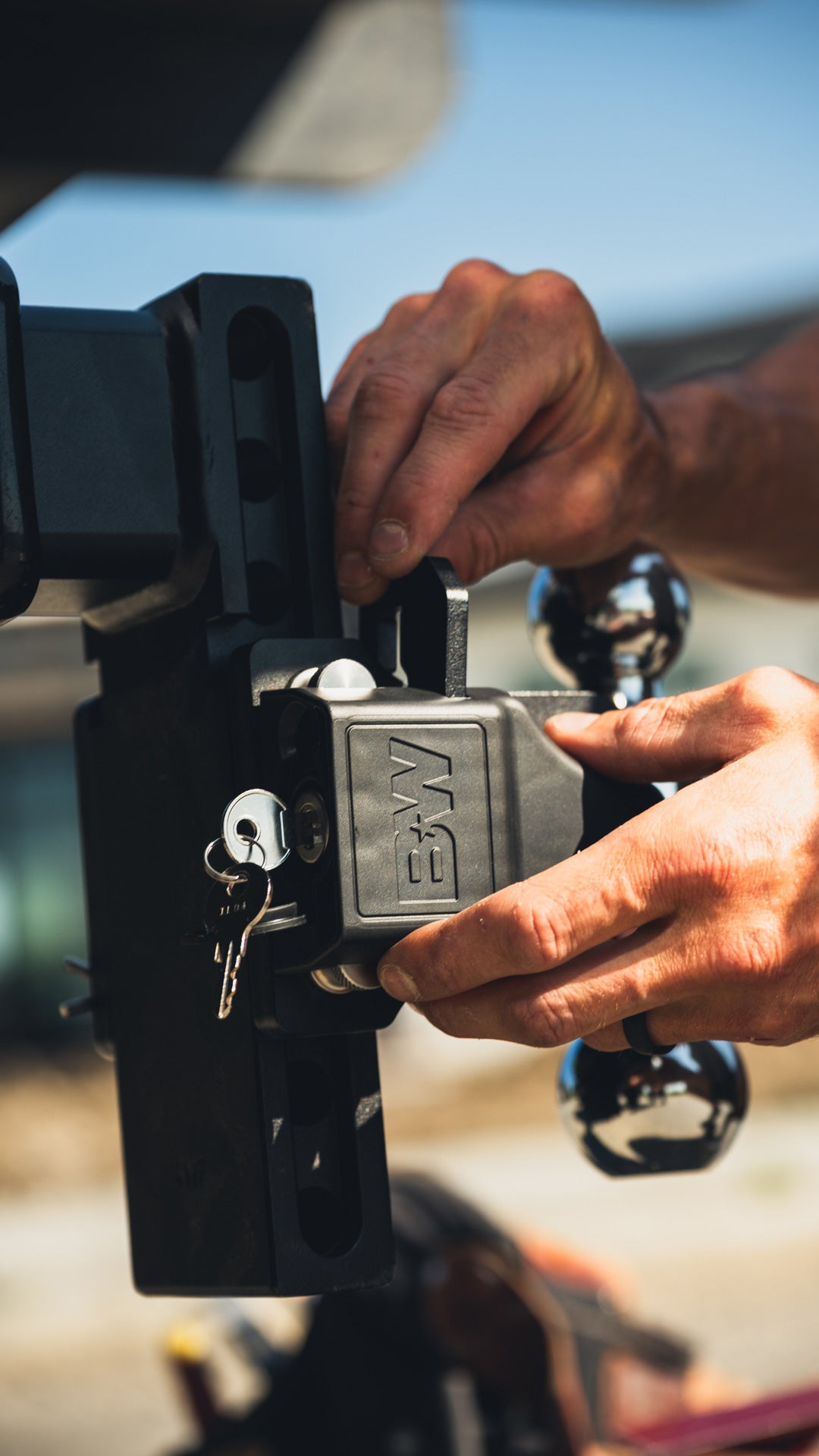 Tow & Stow Adjustable Ball Mount 2.5" Shank