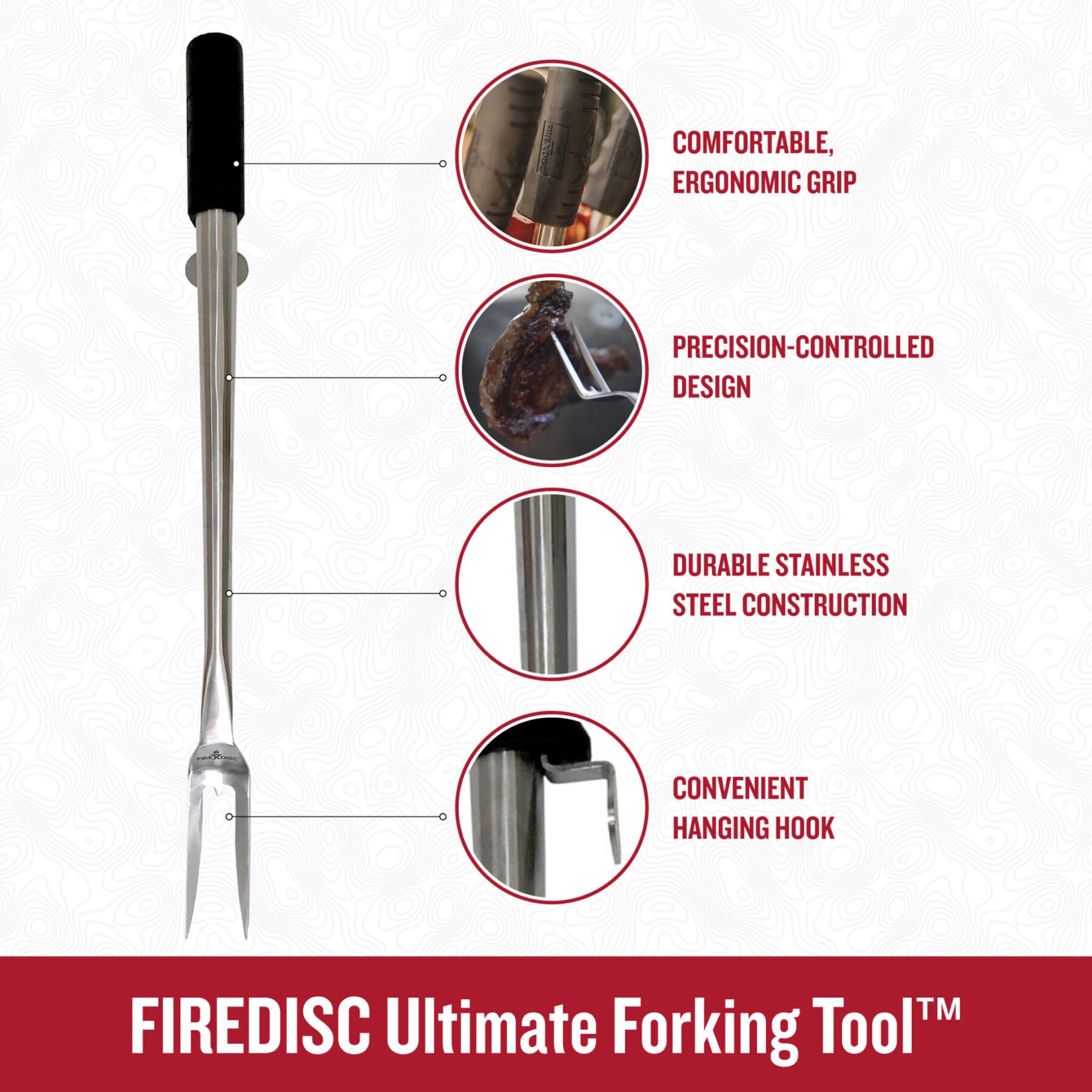 Ultimate Forking™ Tool: FireDisc Grilling Fork