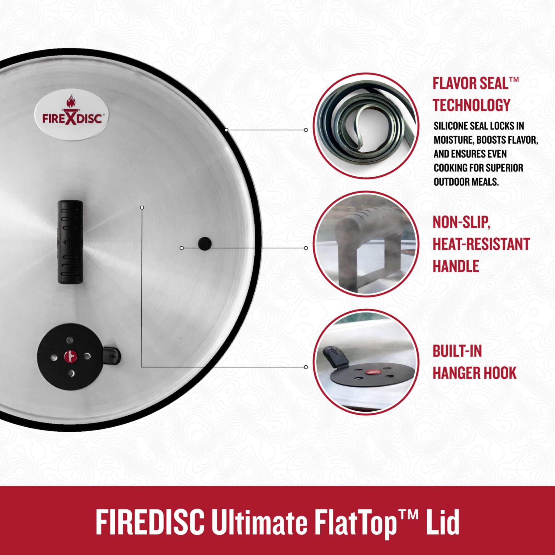 The FIREDISC Lid: Ultimate FlatTop™ Lid w/ Flavor Seal™